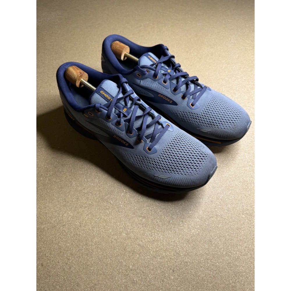 Brooks Ghost 15 Mens Running Shoes Blue Orange 1103931D025